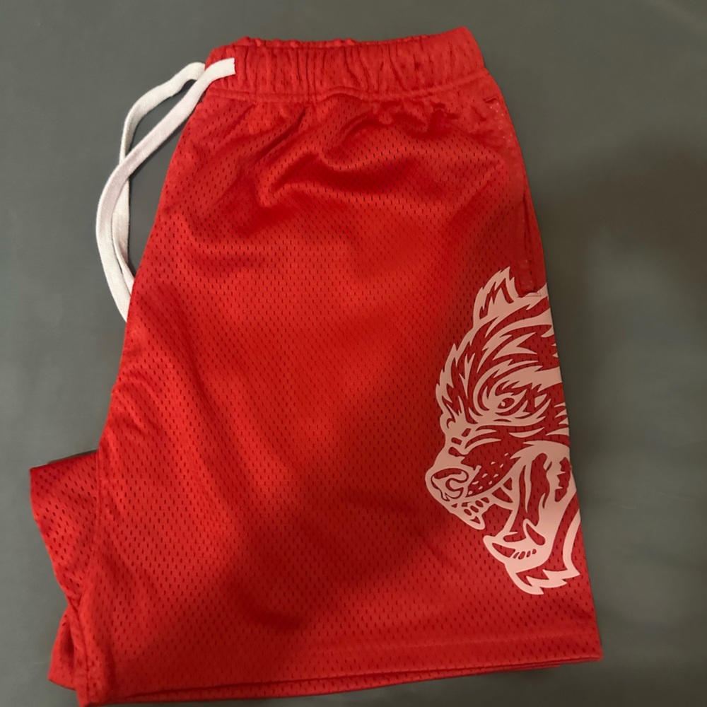 Red Men's Athletic Shorts
